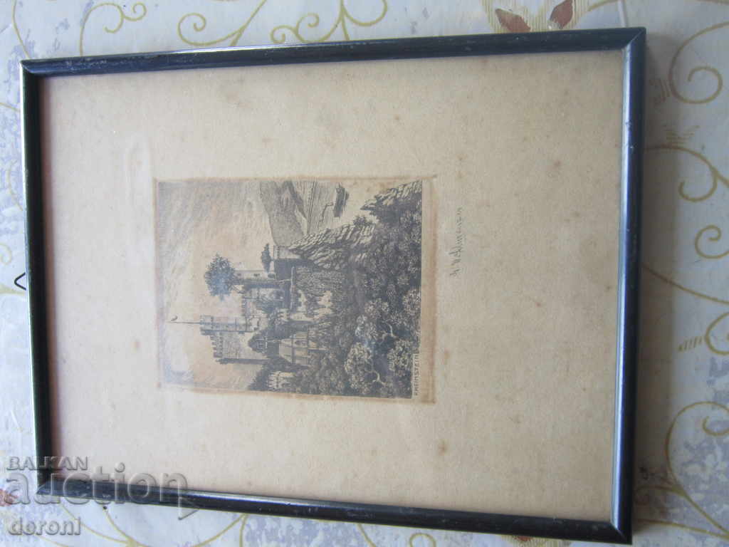 Ένα απίστευτο παλιό γραφικό έγχρωμο γραφικό που υπογράφηκε - 7