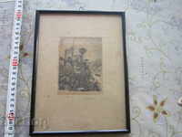 An incredible old picture etched graphics signed