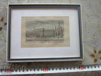 Rare old painting etched graphics signed 4