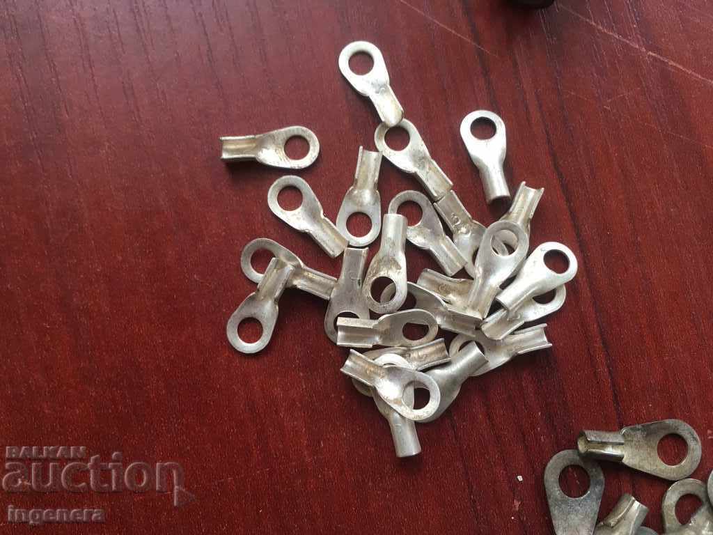 CABLE SHOES, COMPENSATION. SHEIBY, GRAPHITE BRUSHES - 6 CABLE SHOES, COMPENSATION. SHEIBY, GRAPHITE BRUSHES - 6