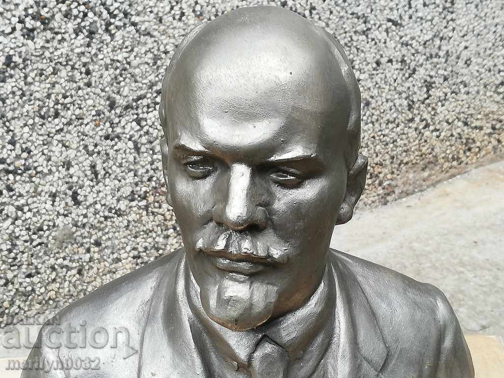 Aluminum bust of Lenin, figure, sculpture, statuette - 6 Aluminum bust of Lenin, figure, sculpture, statuette - 6