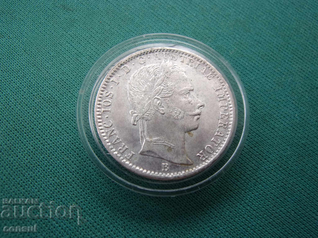 Austro-Hunger ¼ Florin 1859 In UNC Rare with price € 33.23 | 64.99 BGN