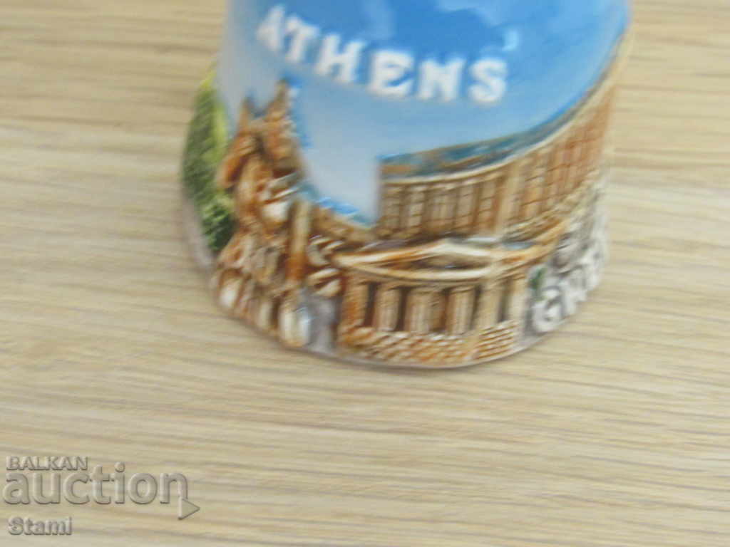 Auction Porcelain bell-9 cm-souvenir from Athens, Greece-2 Auction Porcelain bell-9 cm-souvenir from Athens, Greece-2
