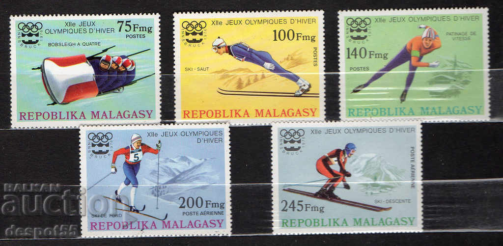 1975. Madagascar. Jocurile Olimpice de Iarna - Innsbruck, Austria.