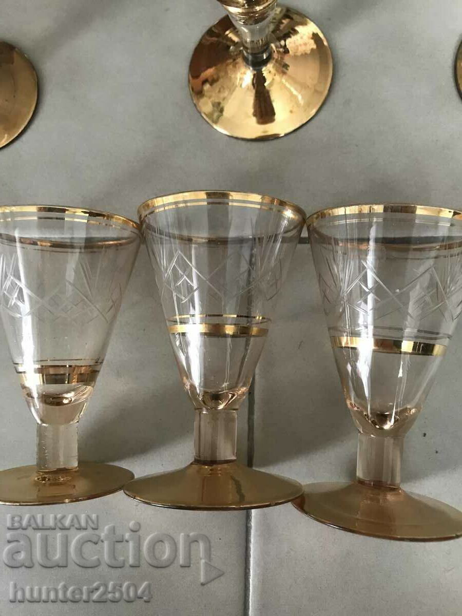 Glasses - various, engraved, with gilding with price 79.95 BGN | € 40.88