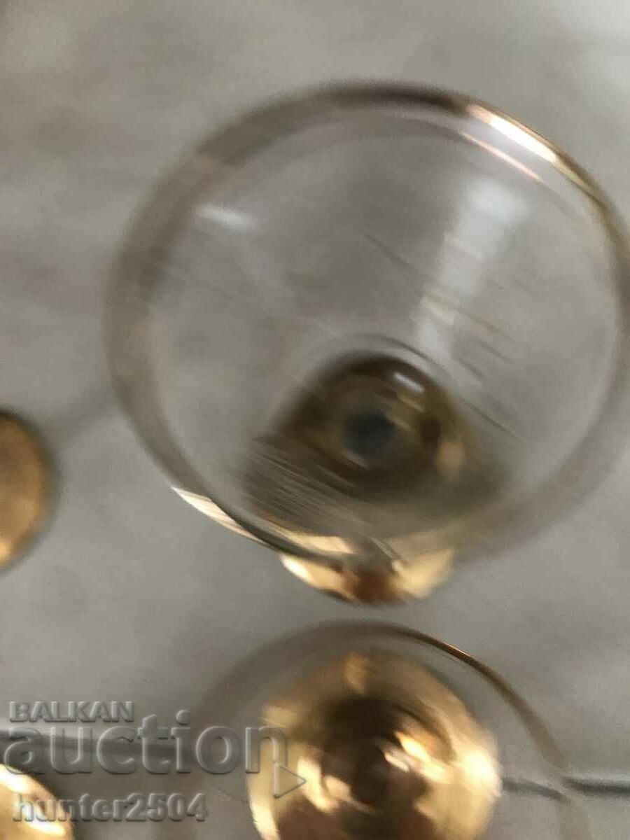 Glasses - various, engraved, with gilding - 5