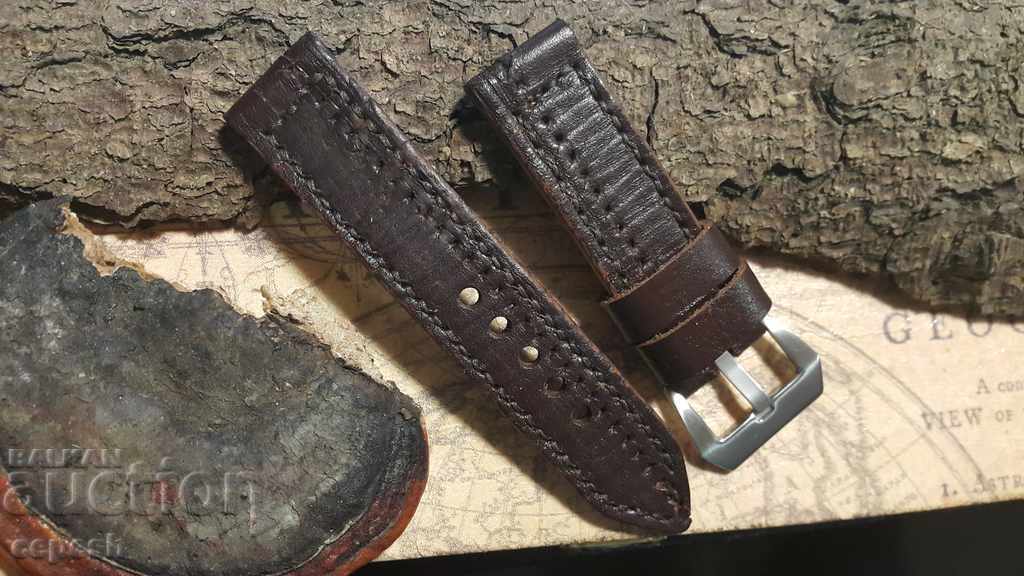 Δερμάτινο λουράκι ρολογιών 24 χιλ με τιμή 40.00 BGN | € 20.45