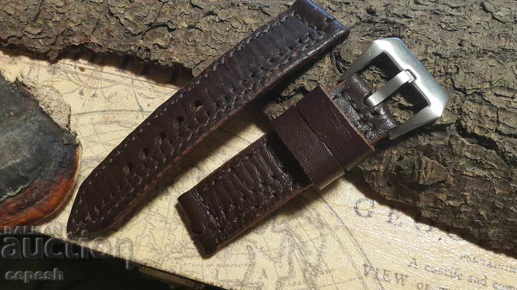 Δερμάτινο λουράκι ρολογιών 24 χιλ - 7