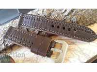 Leather watch strap 24mm Genuine leather 209 hand