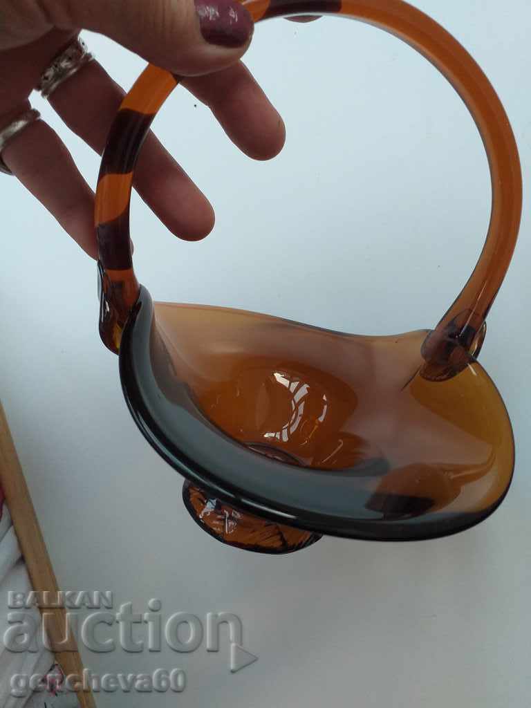 Delivery of Old candy box, colored glass basket Delivery of Old candy box, colored glass basket