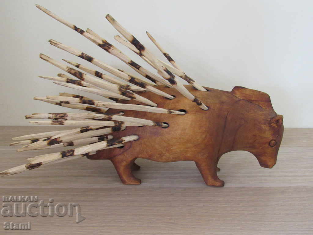 Hedgehog - wooden figure of mahogany with price 78.00 BGN | € 39.88 Hedgehog - wooden figure of mahogany with price 78.00 BGN | € 39.88