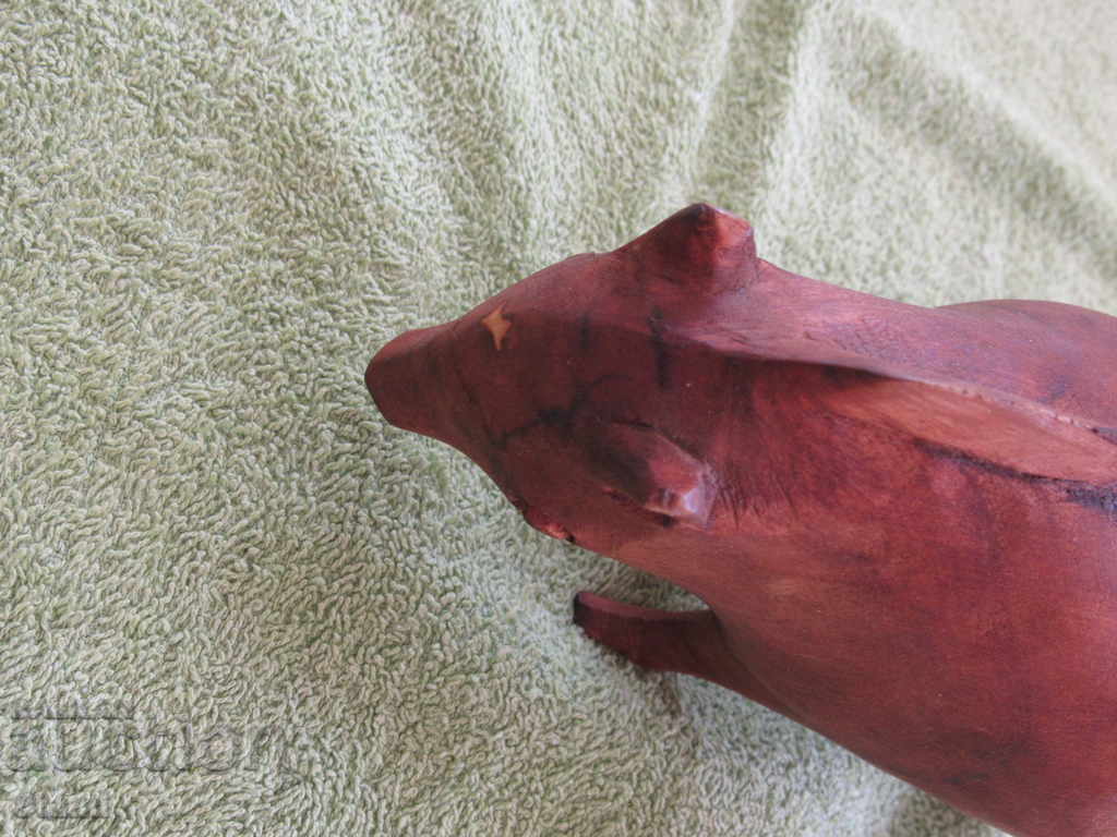 Delivery of Hedgehog - wooden figure of mahogany Delivery of Hedgehog - wooden figure of mahogany