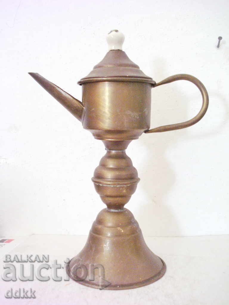 Old brass kettle