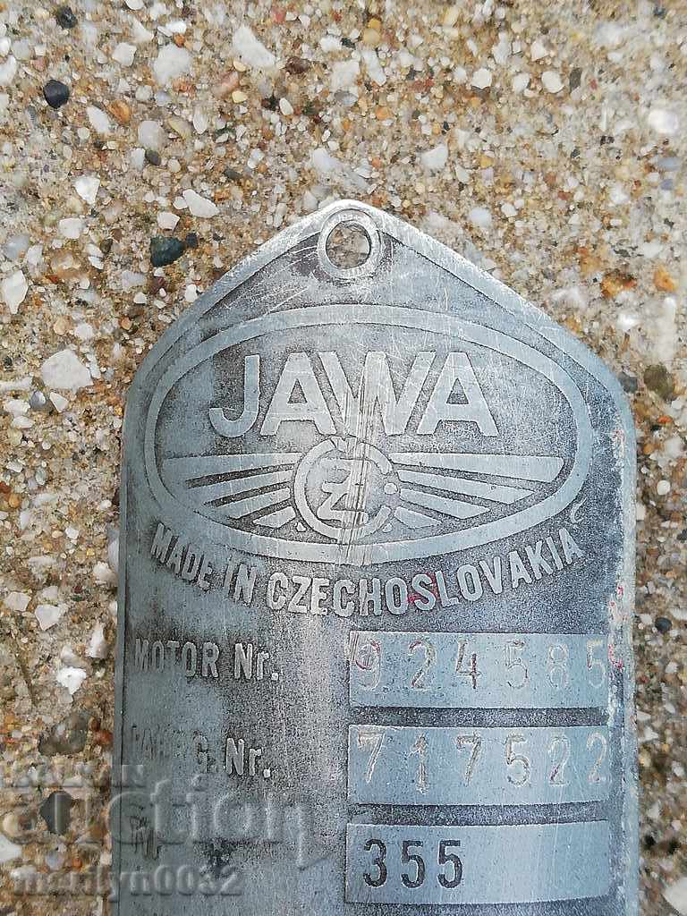 Emblem of motorcycle, motor YAVA moped ChSRS 1958 - 7 Emblem of motorcycle, motor YAVA moped ChSRS 1958 - 7