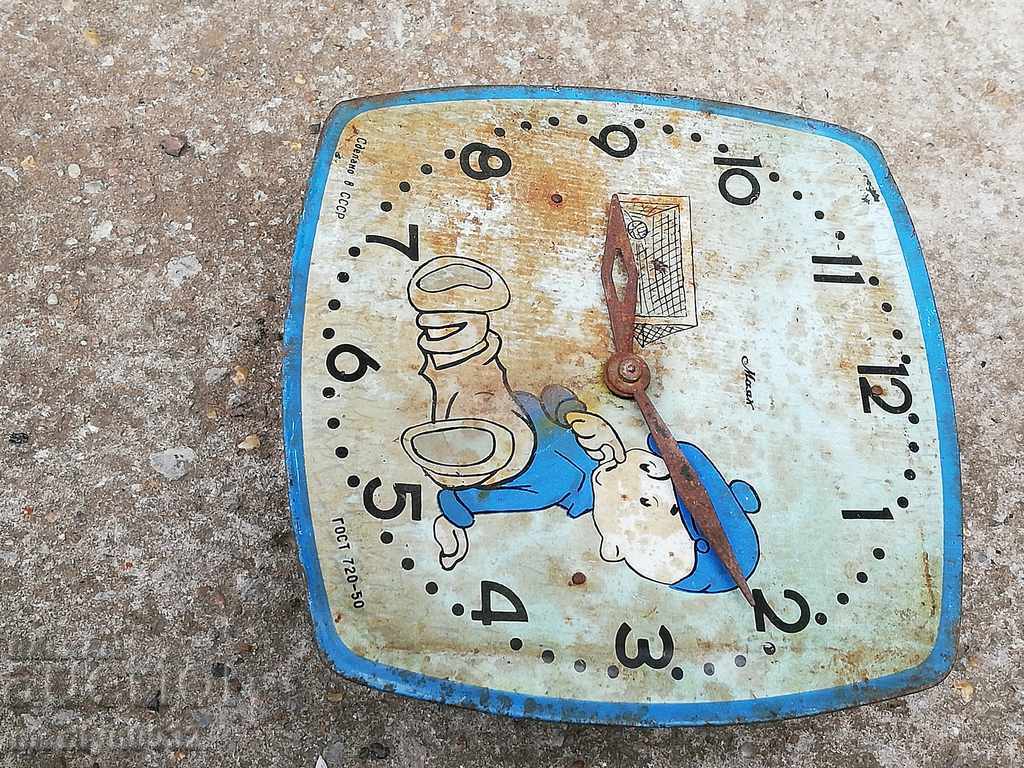 Russian wall clock for children 50s of the 20th century USSR - 7 Russian wall clock for children 50s of the 20th century USSR - 7