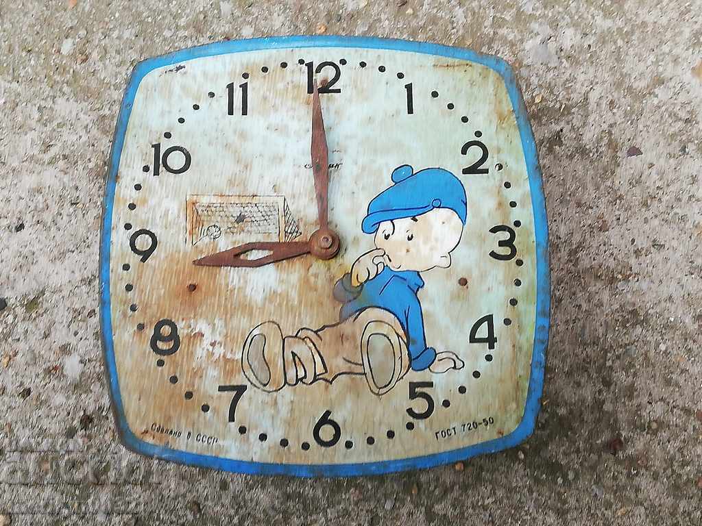 Russian wall clock for children 50s of the 20th century USSR