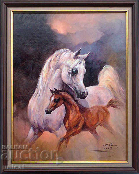 „Mândrie și bucurie” - cai, pictură