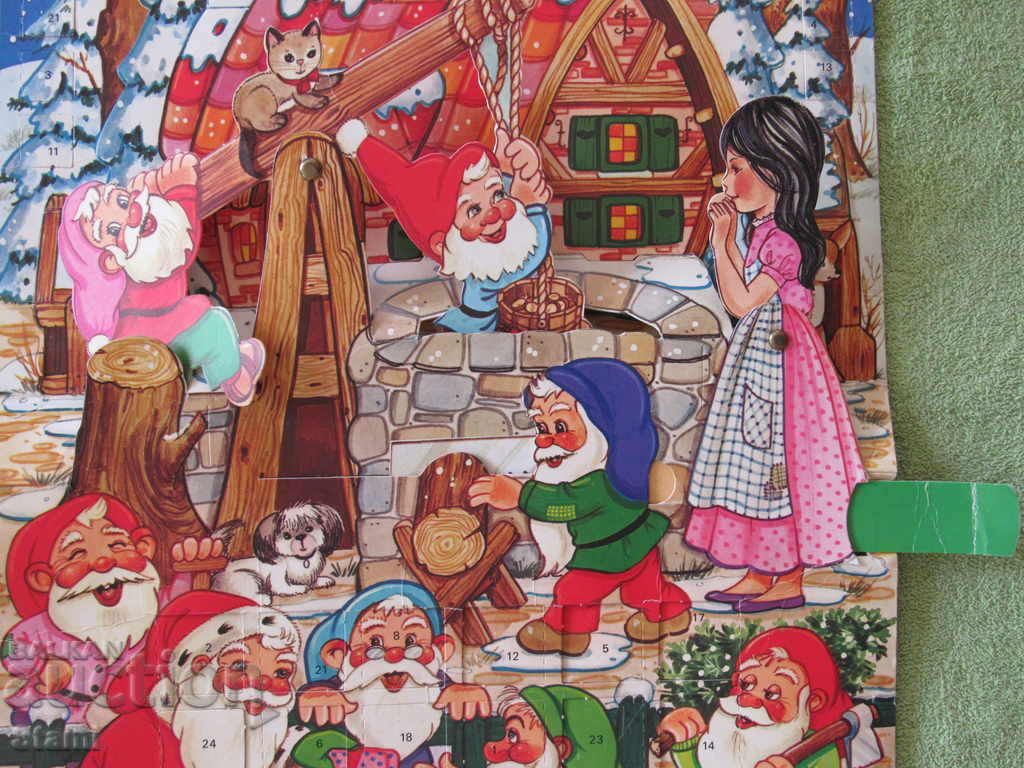 Christmas calendar Snow White and the seven dwarfs of the 80s - 6 Christmas calendar Snow White and the seven dwarfs of the 80s - 6