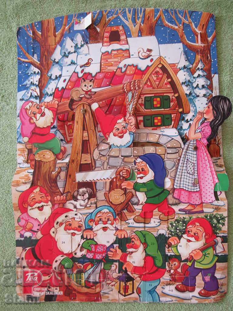 Коледен календар Снежанка и седемте джуджета от 80-те години