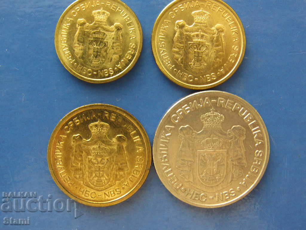 Set of 1, 2, 5 and 20 dinars, Serbia-60D - 5