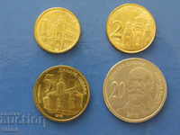 Set of 1, 2, 5 and 20 dinars, Serbia-60D