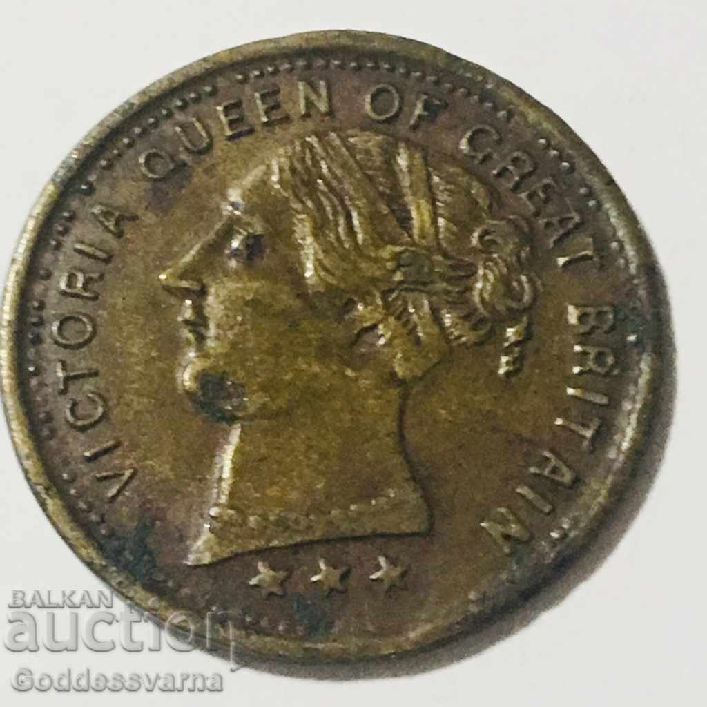 VICTORIA QUEEN OF GREAT BRITAIN în Hanovra 1837 token
