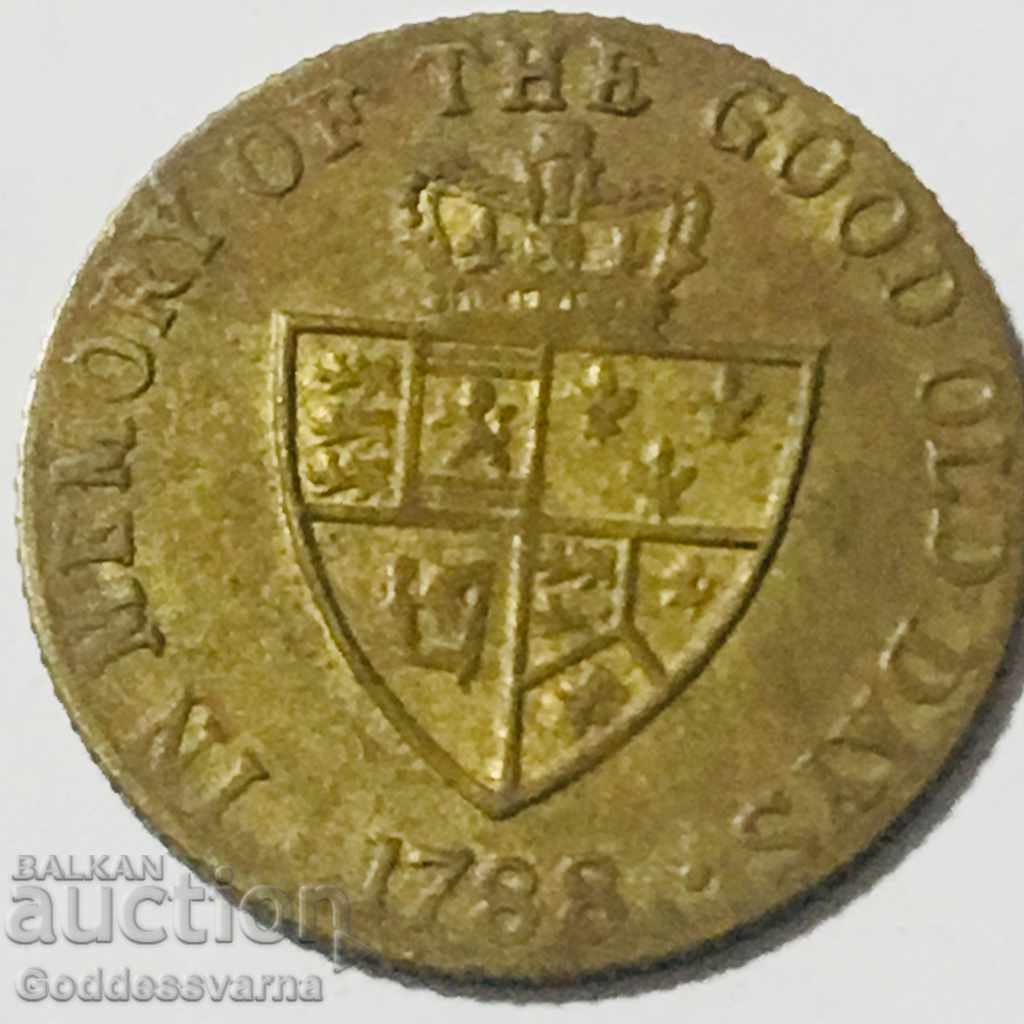 GREAT BRITAIN 1788  king George 111 token