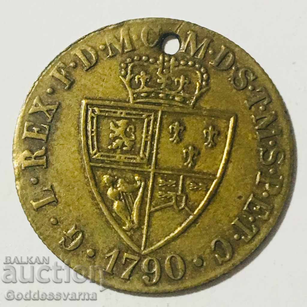 GREAT BRITAIN King George 1790  token