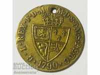 Marea Britanie King George 1790 token