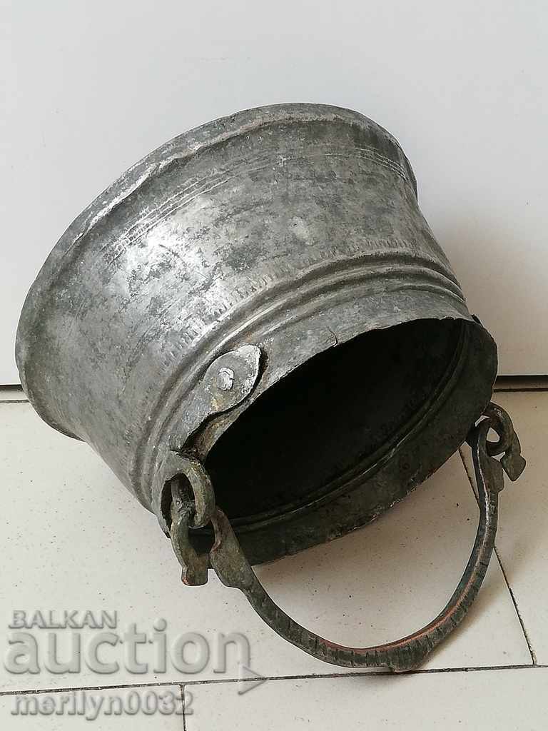 Tinned boiler pot, water tank, copper copper pot with price 99.00 BGN | € 50.62 Tinned boiler pot, water tank, copper copper pot with price 99.00 BGN | € 50.62