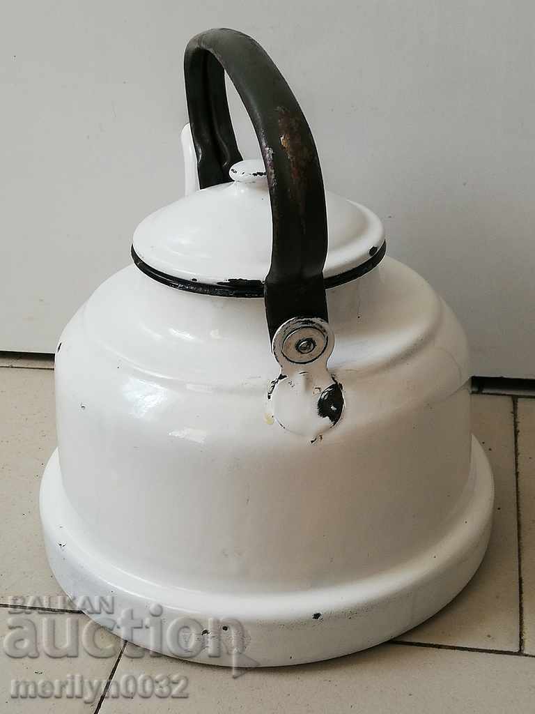 Enameled teapot, soup with enamel, Bulgaria - 7 Enameled teapot, soup with enamel, Bulgaria - 7