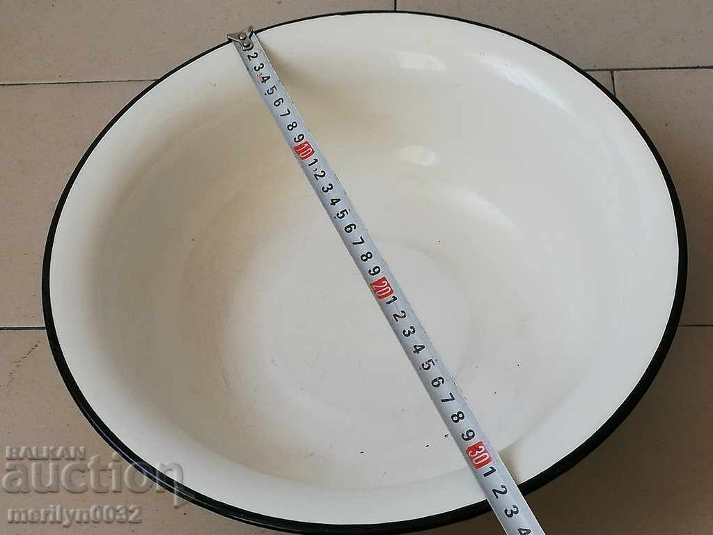 Емайлиран малък леген, корито, съд с емайл купа СССР - 6 Емайлиран малък леген, корито, съд с емайл купа СССР - 6