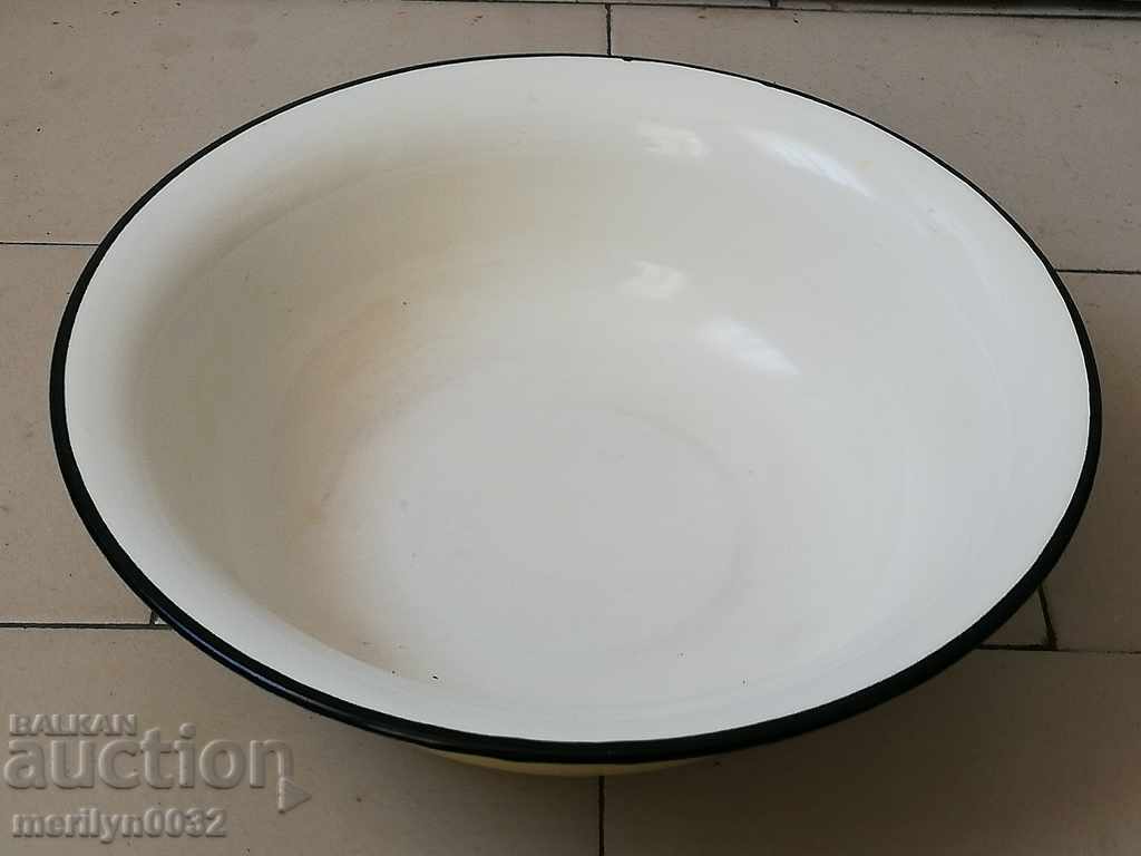 Емайлиран малък леген, корито, съд с емайл купа СССР - 7 Емайлиран малък леген, корито, съд с емайл купа СССР - 7