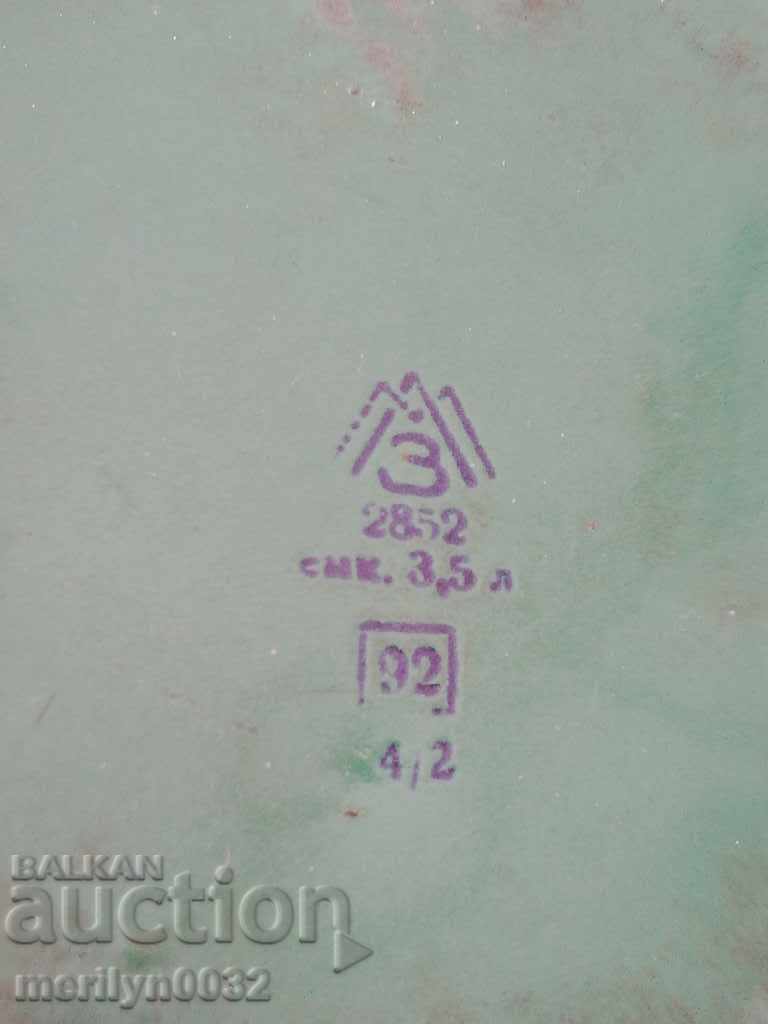 Enameled teapot from the Sotsa, a vessel with enamel, USSR - 6