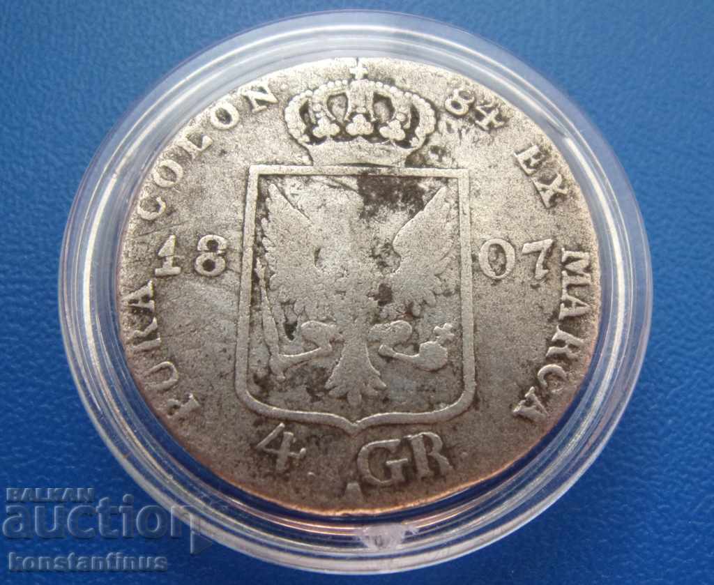 Prussia 4 Gross 1807 A Rare