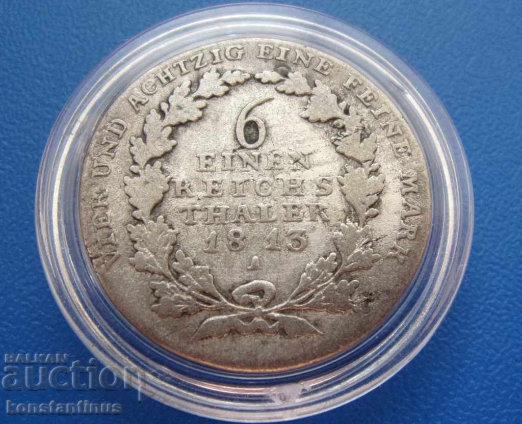 Πρωσία 1/6 Thaler 1813 A Σπάνια