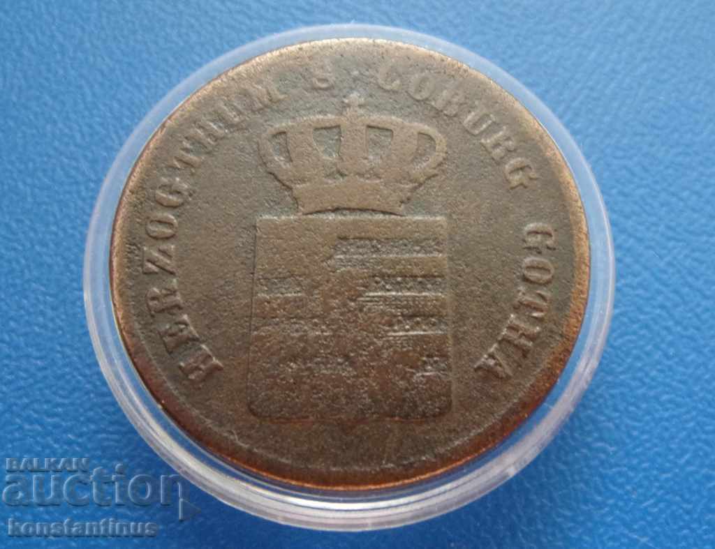 Saxonia Coburg-Gotha 2 Pennig 1843 Foarte rare cu preț € 43.46 | 85.00 BGN