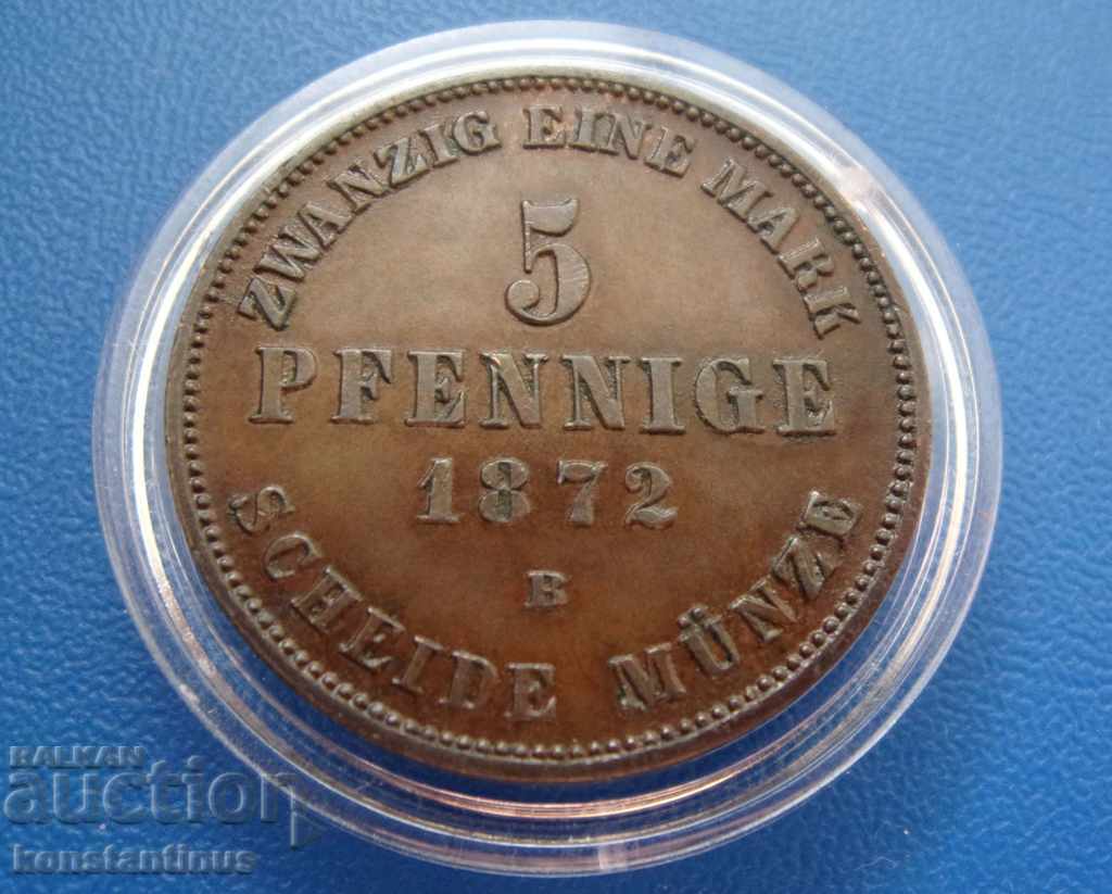 Mecklenburg - Schwerin 5 Pennig 1872 În rar cu preț € 17.90 | 35.01 BGN