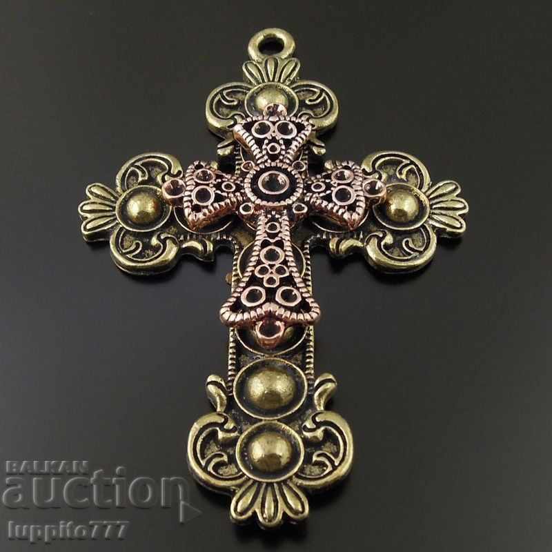 bronz pandantiv cruce