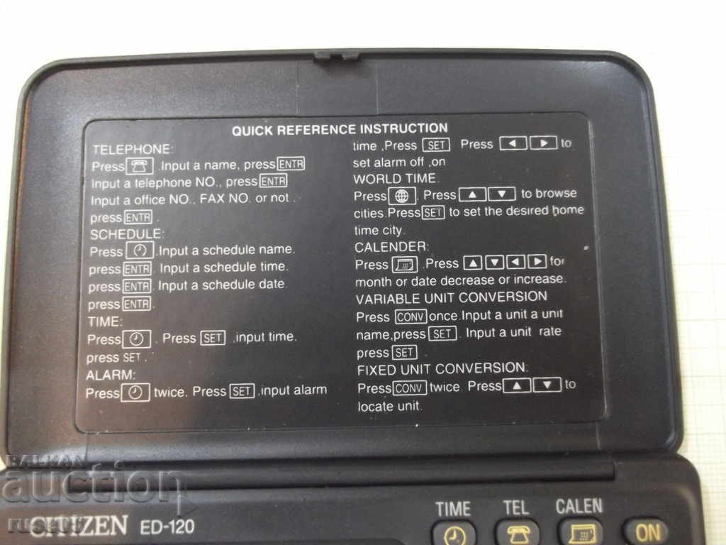 Organizer '' CITIZEN - ED - 120 '' working with price 10.00 BGN | € 5.11 Organizer '' CITIZEN - ED - 120 '' working with price 10.00 BGN | € 5.11