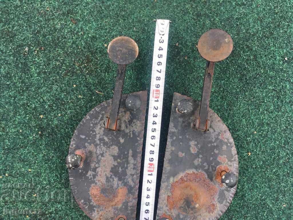 Auction WROUGHT IRON DOOR HANDLES, PUSH ON HINGES Auction WROUGHT IRON DOOR HANDLES, PUSH ON HINGES