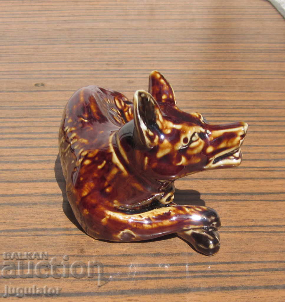 Delivery of Old Bulgarian porcelain figure statuette dog Delivery of Old Bulgarian porcelain figure statuette dog