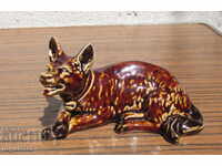 Παλιά Βουλγάρικη πορσελάνινη φιγούρα αγαλματάκι σκύλου