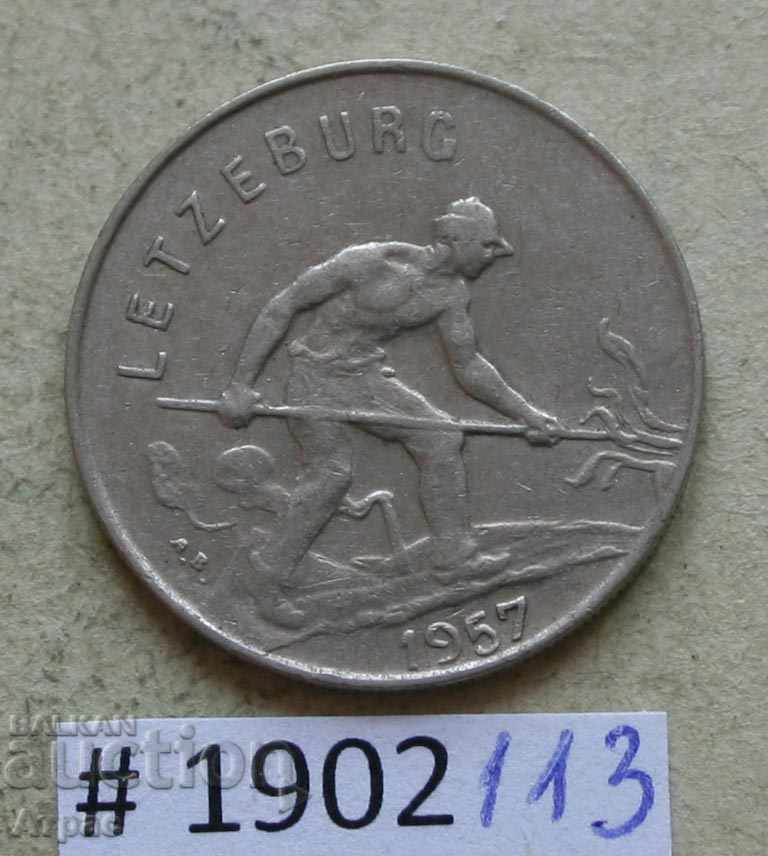 1 franc 1957 Luxemburg cu preț € 0.72 | 1.41 BGN