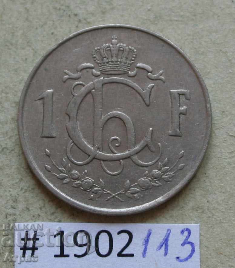 1 φράγκο 1957 Luxembourg
