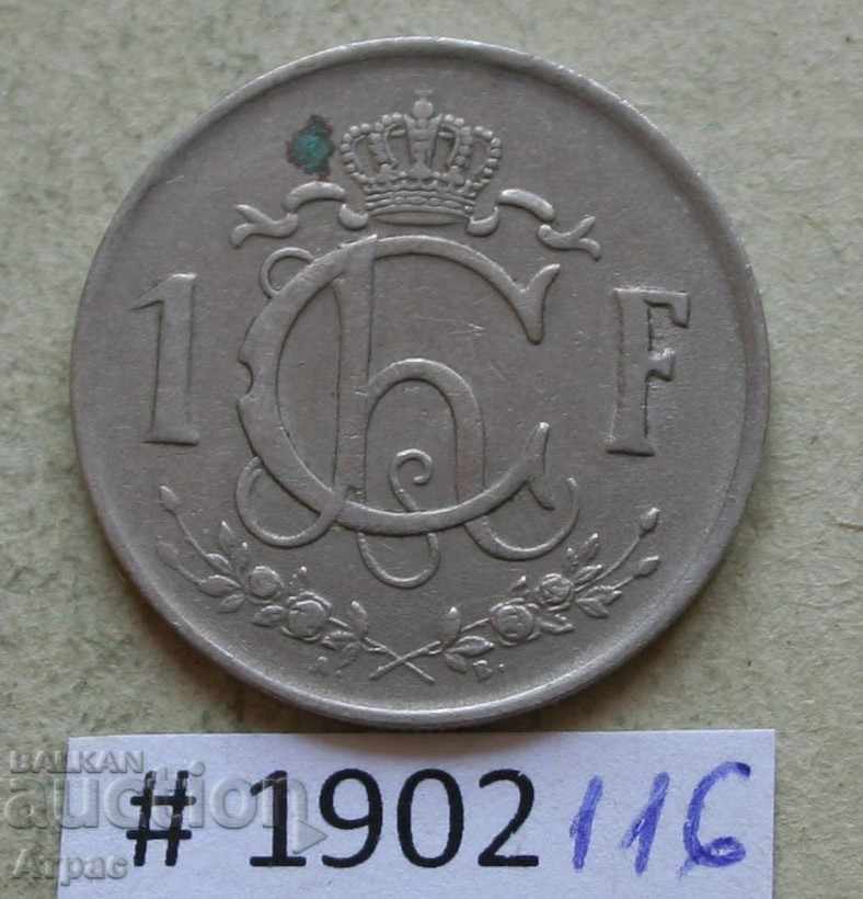 1 franc 1952 Luxembourg