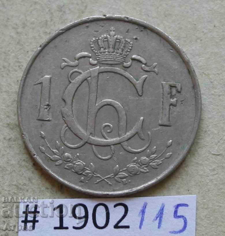 1 franc 1957 Luxemburg