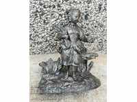 Statue for a fireplace by a tsim figure bust sculpture plastic