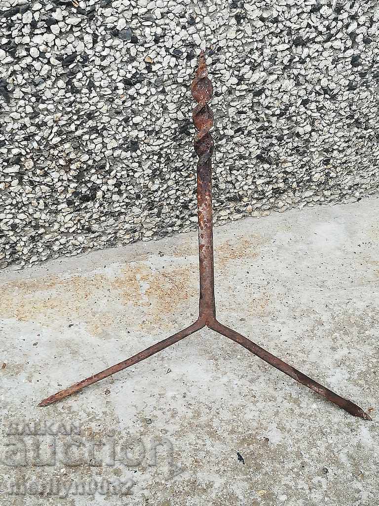 Ancient crutch, burgundy, screwdriver, wrought iron with price 33.00 BGN | € 16.87