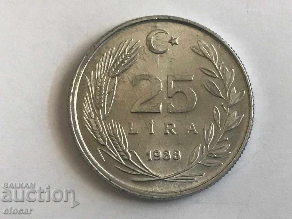 25 лири Турция 1988